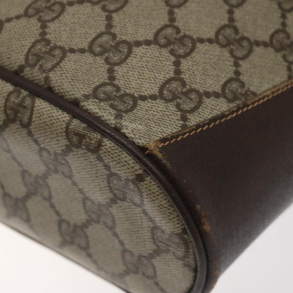 GUCCI GG Supreme Web Sherry Line Bag PVC Beige Gold 164 02 034 Auth 117305 - Picture 15 of 16